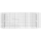 NNEVL Gabion Raised Bed Galvanised Iron 260x50x100 cm