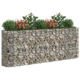 NNEVL Gabion Raised Bed Galvanised Iron 260x50x100 cm