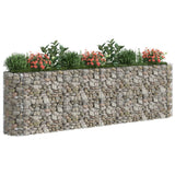NNEVL Gabion Raised Bed Galvanised Iron 330x50x100 cm