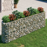 NNEVL Gabion Raised Bed Galvanised Iron 330x50x100 cm