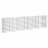NNEVL Gabion Raised Bed Galvanised Iron 400x50x100 cm