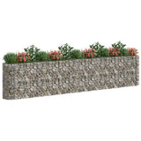 NNEVL Gabion Raised Bed Galvanised Iron 470x50x100 cm