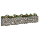 NNEVL Gabion Raised Bed Galvanised Iron 610x50x100 cm