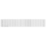 NNEVL Gabion Raised Bed Galvanised Iron 610x50x100 cm