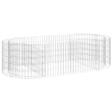 NNEVL Gabion Raised Bed Galvanised Iron 200x100x50 cm
