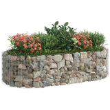 NNEVL Gabion Raised Bed Galvanised Iron 200x100x50 cm