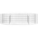 NNEVL Gabion Raised Bed Galvanised Iron 200x100x50 cm