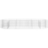 NNEVL Gabion Raised Bed Galvanised Iron 300x100x50 cm