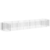 NNEVL Gabion Raised Bed Galvanised Iron 400x100x50 cm
