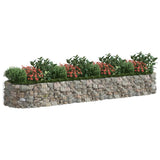 NNEVL Gabion Raised Bed Galvanised Iron 400x100x50 cm