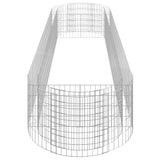 NNEVL Gabion Raised Bed Galvanised Iron 400x100x50 cm