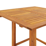 NNEVL Bistro Table 75x75x110 cm Solid Wood Acacia