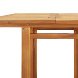 NNEVL Bistro Table 75x75x110 cm Solid Wood Acacia