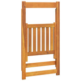 NNEVL Folding Garden Chairs 4 pcs Solid Wood Acacia