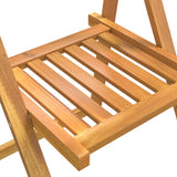 NNEVL Folding Garden Chairs 4 pcs Solid Wood Acacia