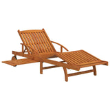 NNEVL Sun Loungers 2 pcs Solid Wood Acacia