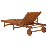 NNEVL Sun Loungers 2 pcs Solid Wood Acacia