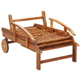 NNEVL Sun Loungers 2 pcs Solid Wood Acacia