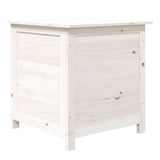 NNEVL Outdoor Cushion Box White 50x50x56 cm Solid Wood Fir