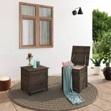 NNEVL Outdoor Cushion Box Anthracite 50x50x56 cm Solid Wood Fir