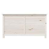 NNEVL Outdoor Cushion Box White 100x50x56 cm Solid Wood Fir