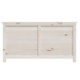 NNEVL Outdoor Cushion Box White 100x50x56 cm Solid Wood Fir