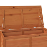 NNEVL Outdoor Cushion Box Brown 100x50x56 cm Solid Wood Fir