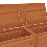 NNEVL Outdoor Cushion Box Brown 150x50x56 cm Solid Wood Fir