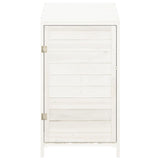 NNEVL Garden Shed White 55x52x112 cm Solid Wood Fir