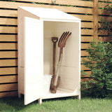 NNEVL Garden Shed White 55x52x112 cm Solid Wood Fir
