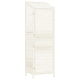 NNEVL Garden Shed White 55x52x174.5 cm Solid Wood Fir