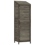 NNEVL Garden Shed Anthracite 55x52x174.5 cm Solid Wood Fir