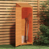 NNEVL Garden Shed Brown 55x52x174.5 cm Solid Wood Fir