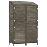 NNEVL Garden Shed Anthracite 102x52x174.5 cm Solid Wood Fir
