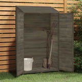 NNEVL Garden Shed Anthracite 102x52x174.5 cm Solid Wood Fir