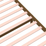 NNEVL Bed Frame Honey Brown Solid Wood 92x187 cm Single Bed Size
