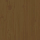 NNEVL Bed Frame Honey Brown Solid Wood 137x187 Double Size