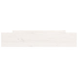 NNEVL Bed Drawers 2 pcs White Solid Wood Pine