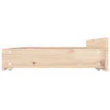 NNEVL Bed Drawers 4 pcs Solid Wood Pine