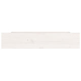 NNEVL Bed Drawers 4 pcs White Solid Wood Pine