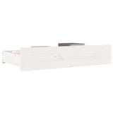 NNEVL Bed Drawers 4 pcs White Solid Wood Pine