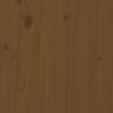 NNEVL Bed Frame Honey Brown Solid Wood 183x203 cm King Size