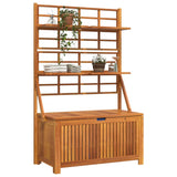 NNEVL Storage Box with Trellis 99x50x160 cm Solid Wood Acacia