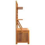 NNEVL Storage Box with Trellis 99x50x160 cm Solid Wood Acacia
