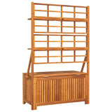 NNEVL Storage Box with Trellis 99x50x160 cm Solid Wood Acacia