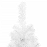 NNEVL Slim Artificial Half Christmas Tree with Stand White 120 cm