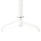 NNEVL Slim Artificial Half Christmas Tree with Stand White 150 cm