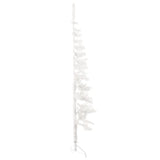 NNEVL Slim Artificial Half Christmas Tree with Stand White 180 cm