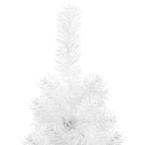NNEVL Slim Artificial Half Christmas Tree with Stand White 180 cm