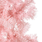 NNEVL Slim Artificial Half Christmas Tree with Stand Pink 240 cm